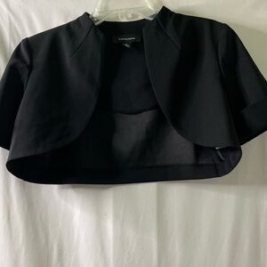 R&M Richard’s Elegant Black Mini Holiday Cocktail Jacket